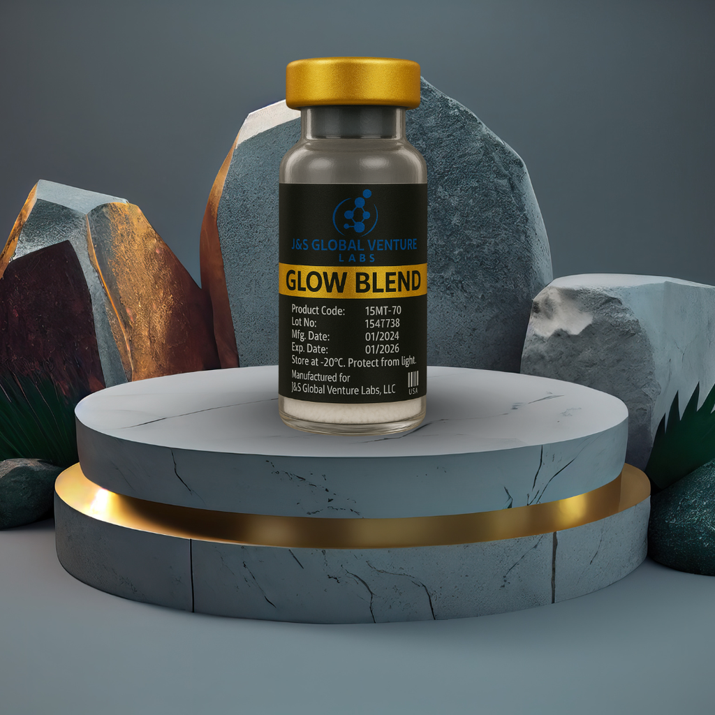 GLOW Blend – BPC-157 + TB-500 + GHK-Cu | Research Grade Peptide Blend