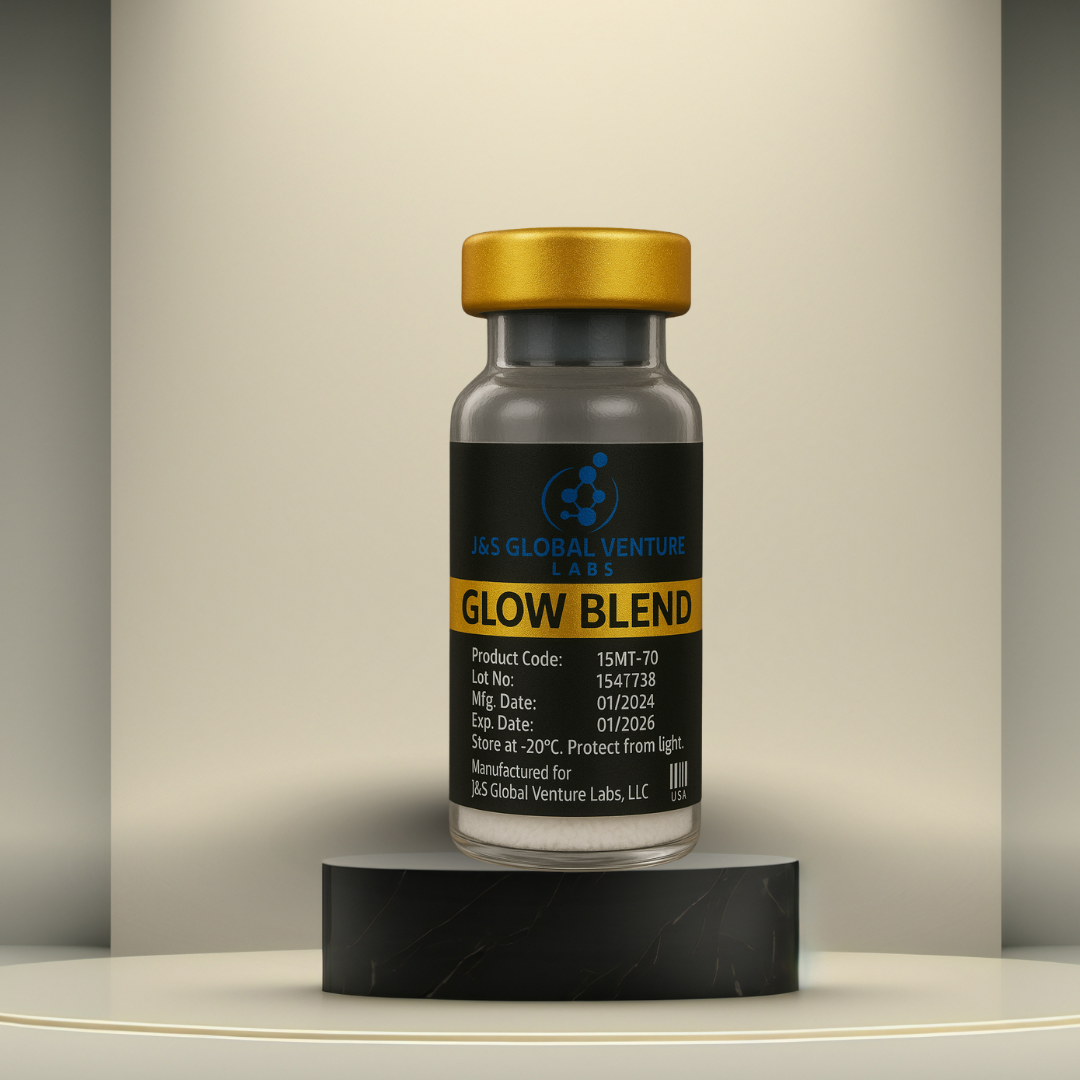GLOW Blend – BPC-157 + TB-500 + GHK-Cu | Research Grade Peptide Blend