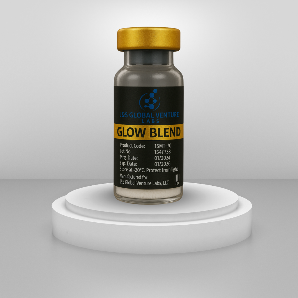GLOW Blend – BPC-157 + TB-500 + GHK-Cu | Research Grade Peptide Blend