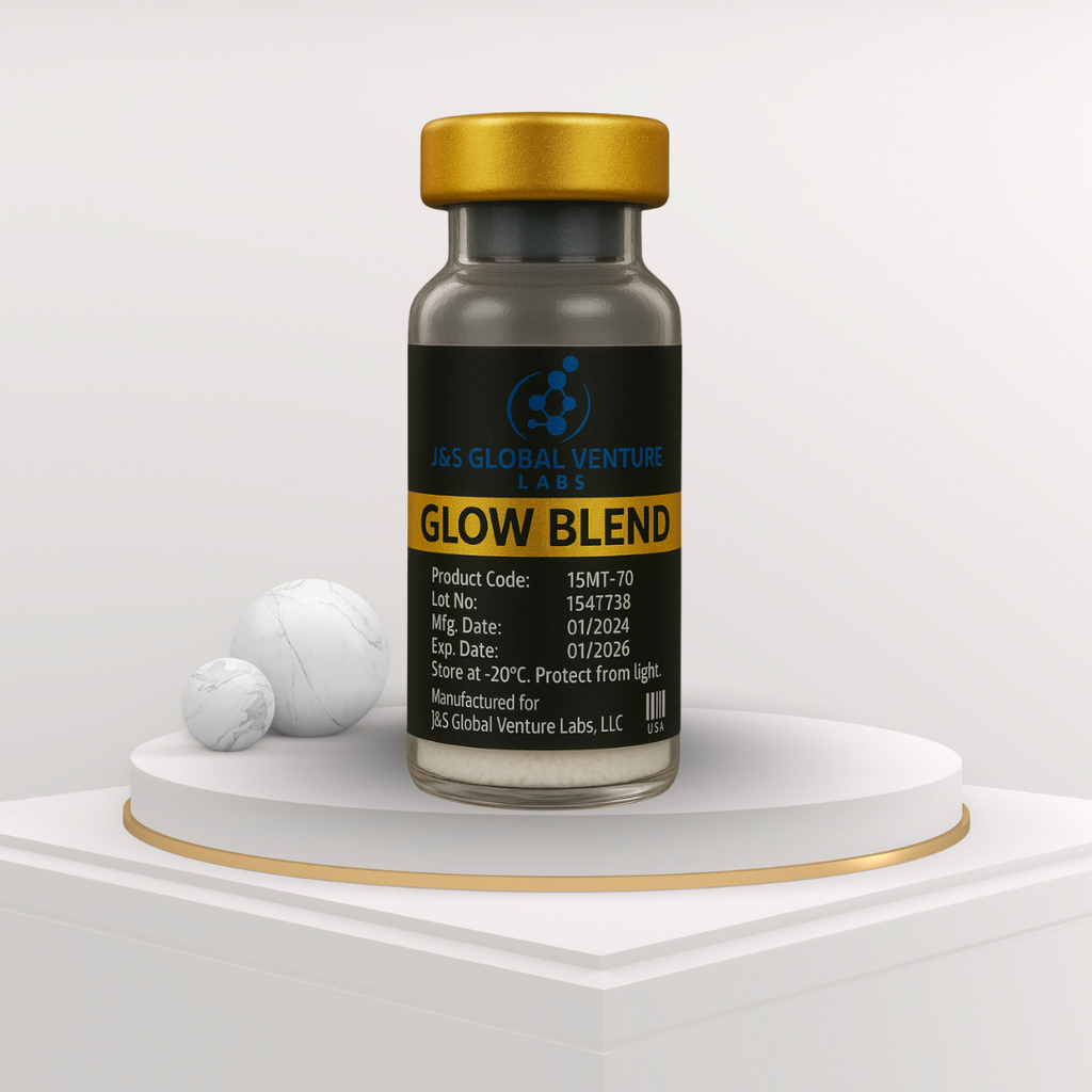 GLOW Blend – BPC-157 + TB-500 + GHK-Cu | Research Grade Peptide Blend