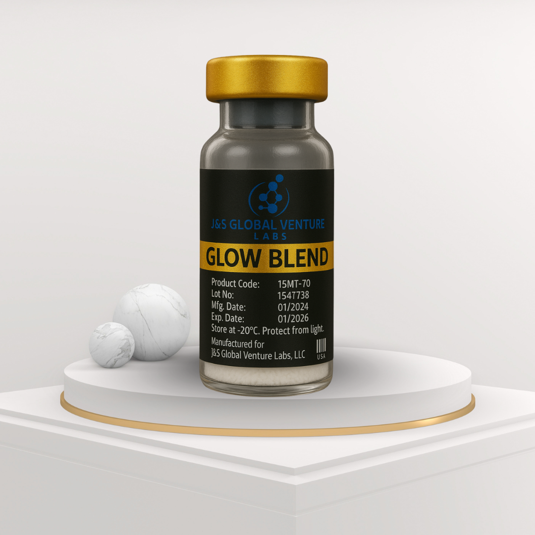 GLOW Blend – BPC-157 + TB-500 + GHK-Cu | Research Grade Peptide Blend