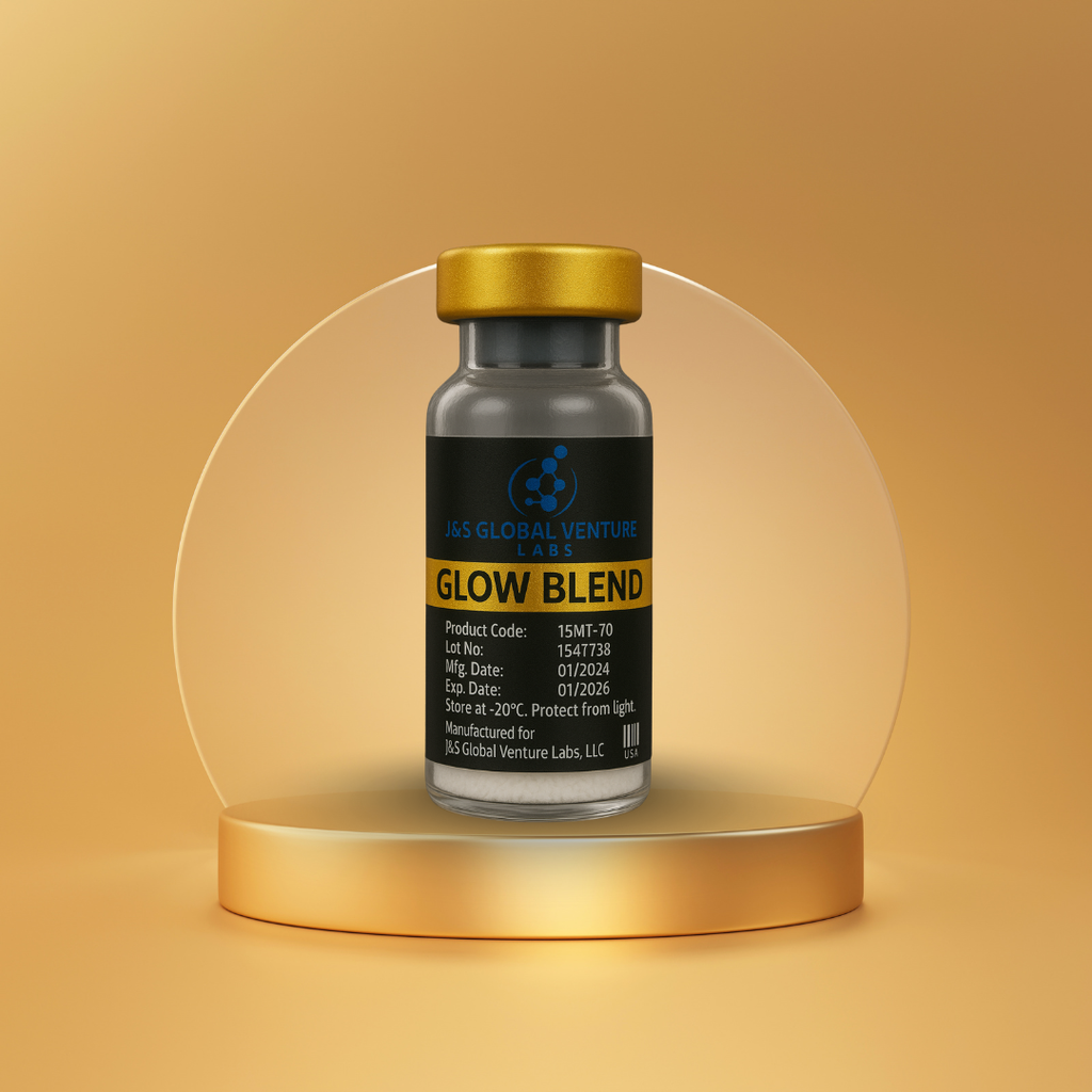GLOW Blend – BPC-157 + TB-500 + GHK-Cu | Research Grade Peptide Blend