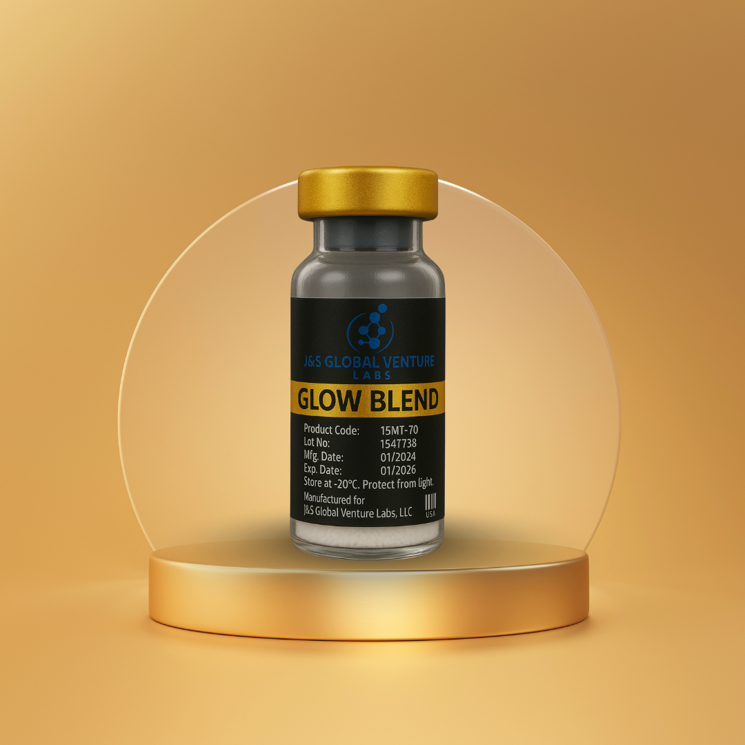 GLOW Blend – BPC-157 + TB-500 + GHK-Cu | Research Grade Peptide Blend